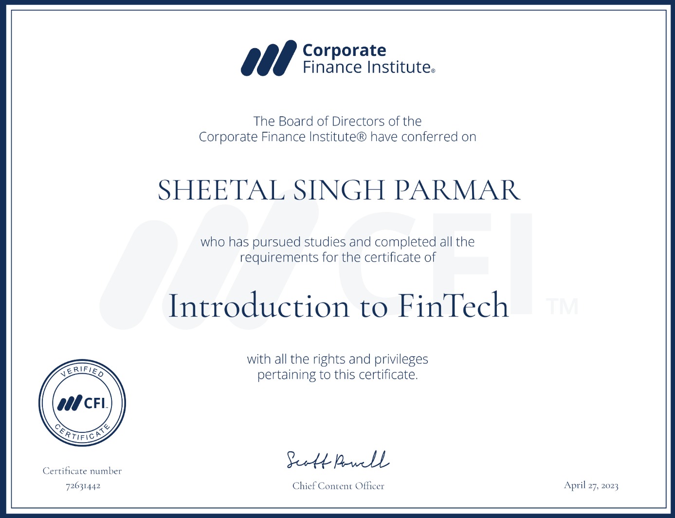 Introduction to Fintech